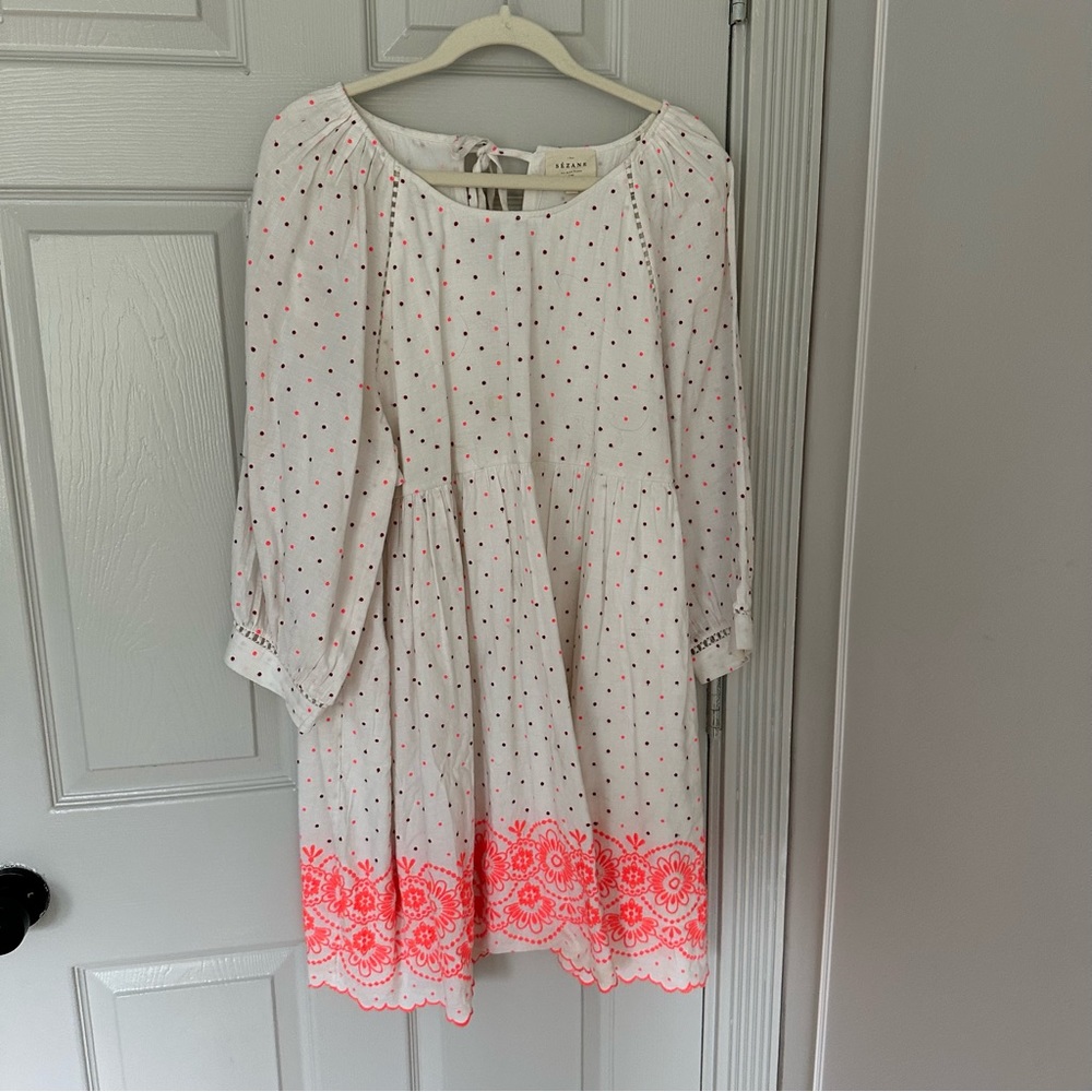 sezane dress polka dot